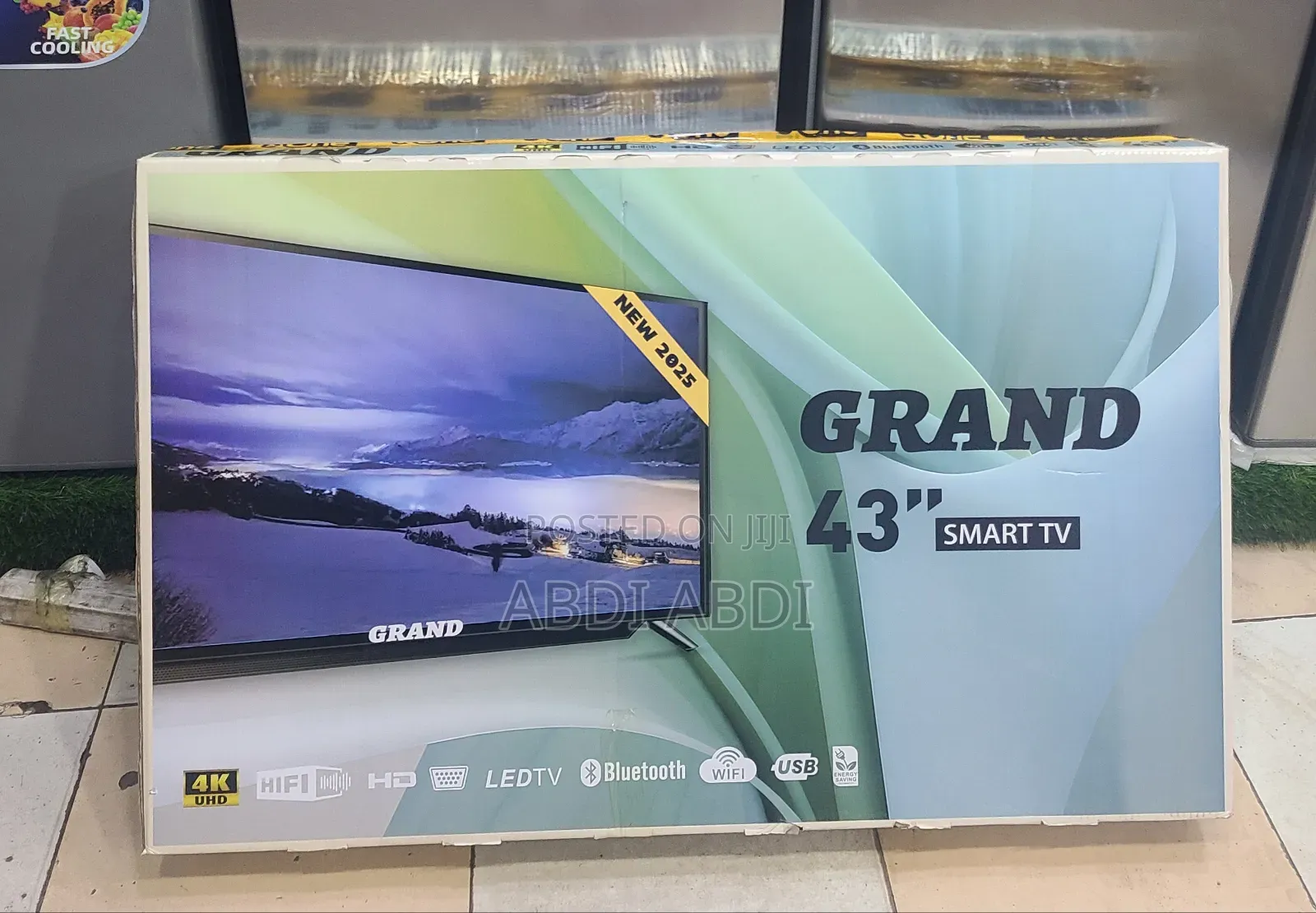 Grand Tv 43 Inch Smart Doubel Glass
