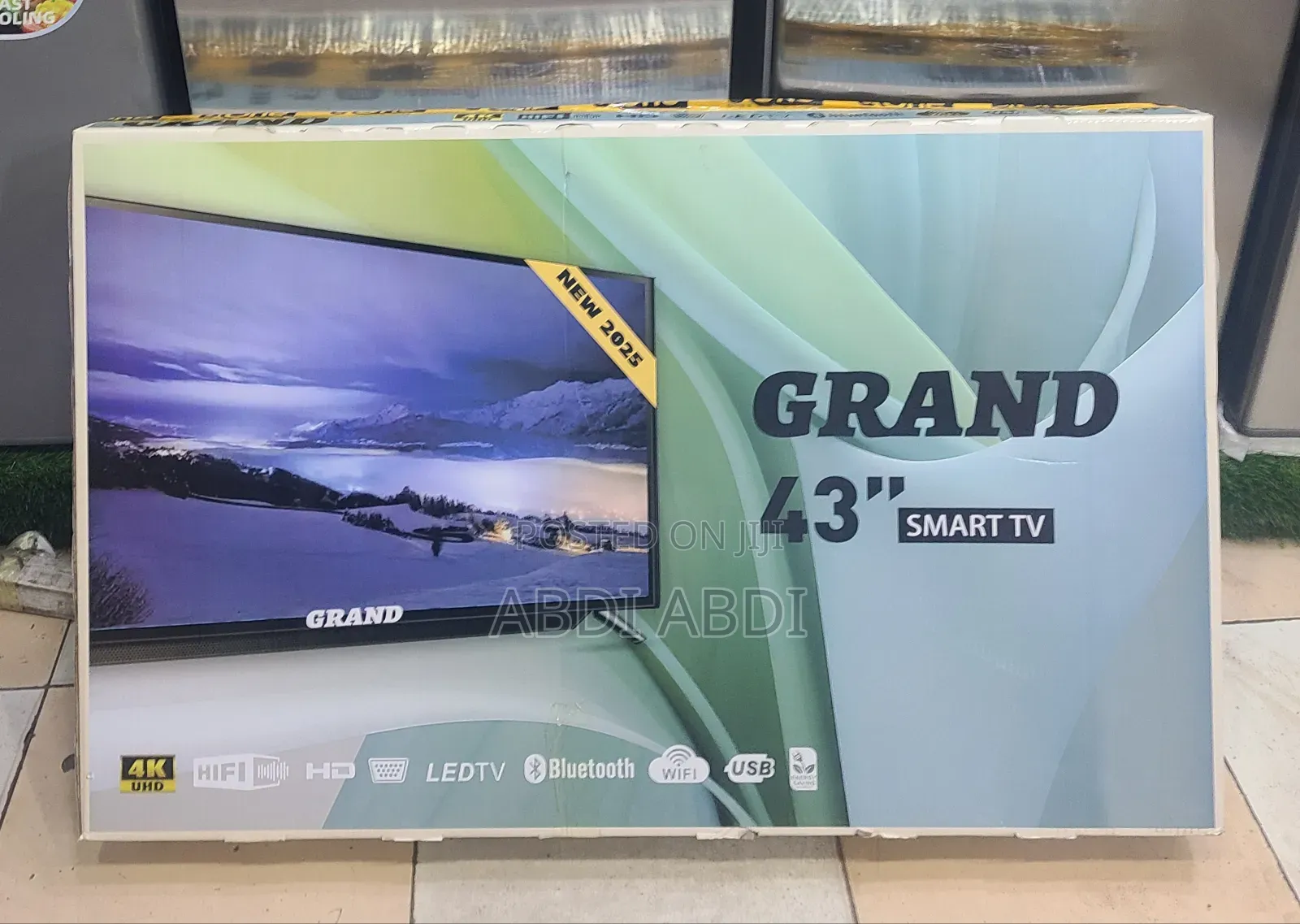 Grand Tv 43 Inch Smart Doubel Glass