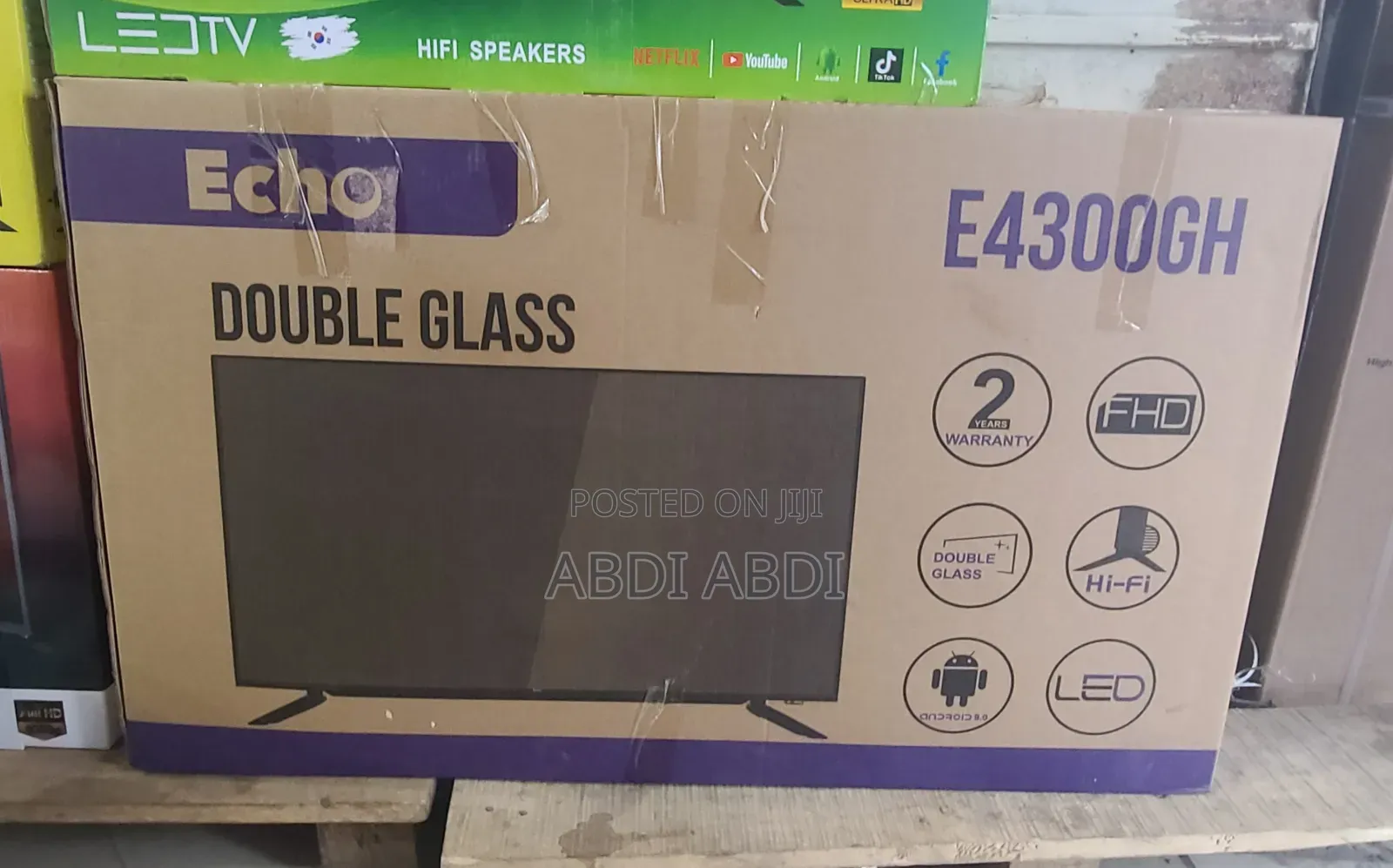 Echo Tv 43 Inch Smart Doubel Glass