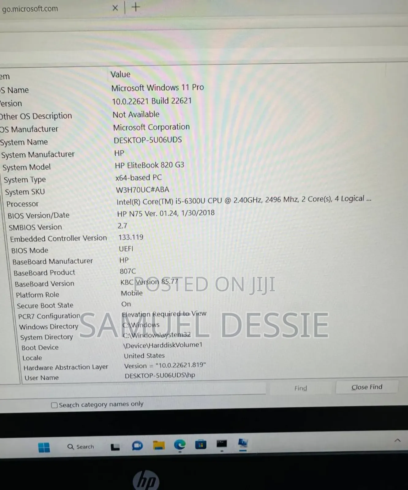 New Laptop HP EliteBook 820 G3 8GB Intel Core I5 SSD 128GB