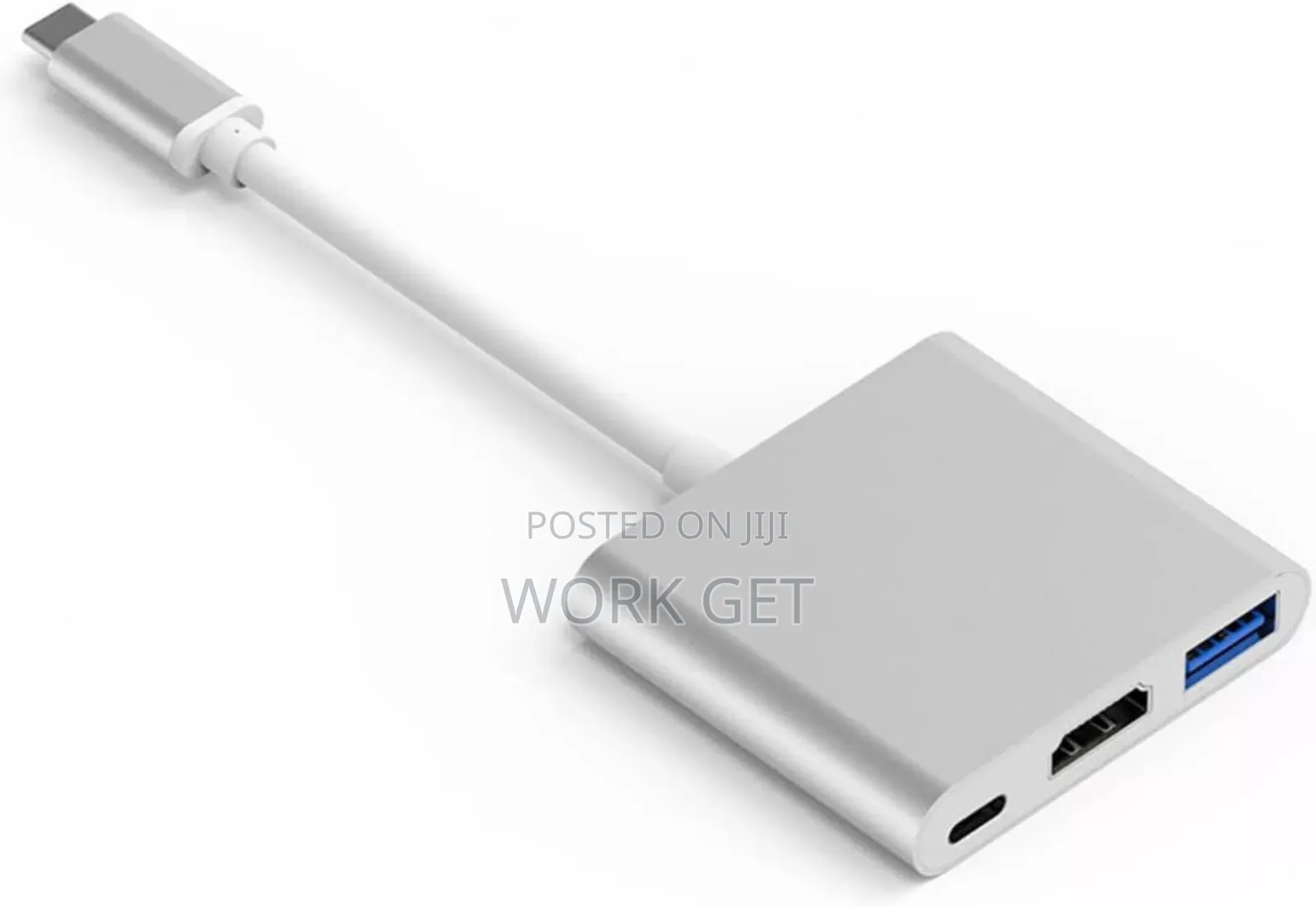 3-in-1 Type C Adapter to Type-C, Hdmi, Usb