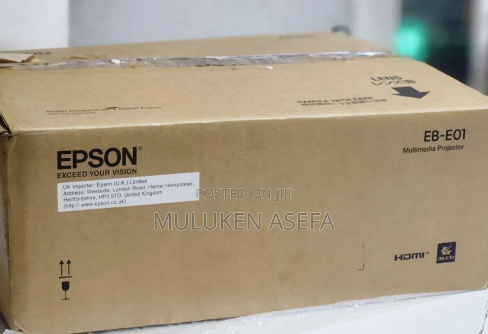 Epson Projector Brand New With Cartoon Model Name: Eb-E