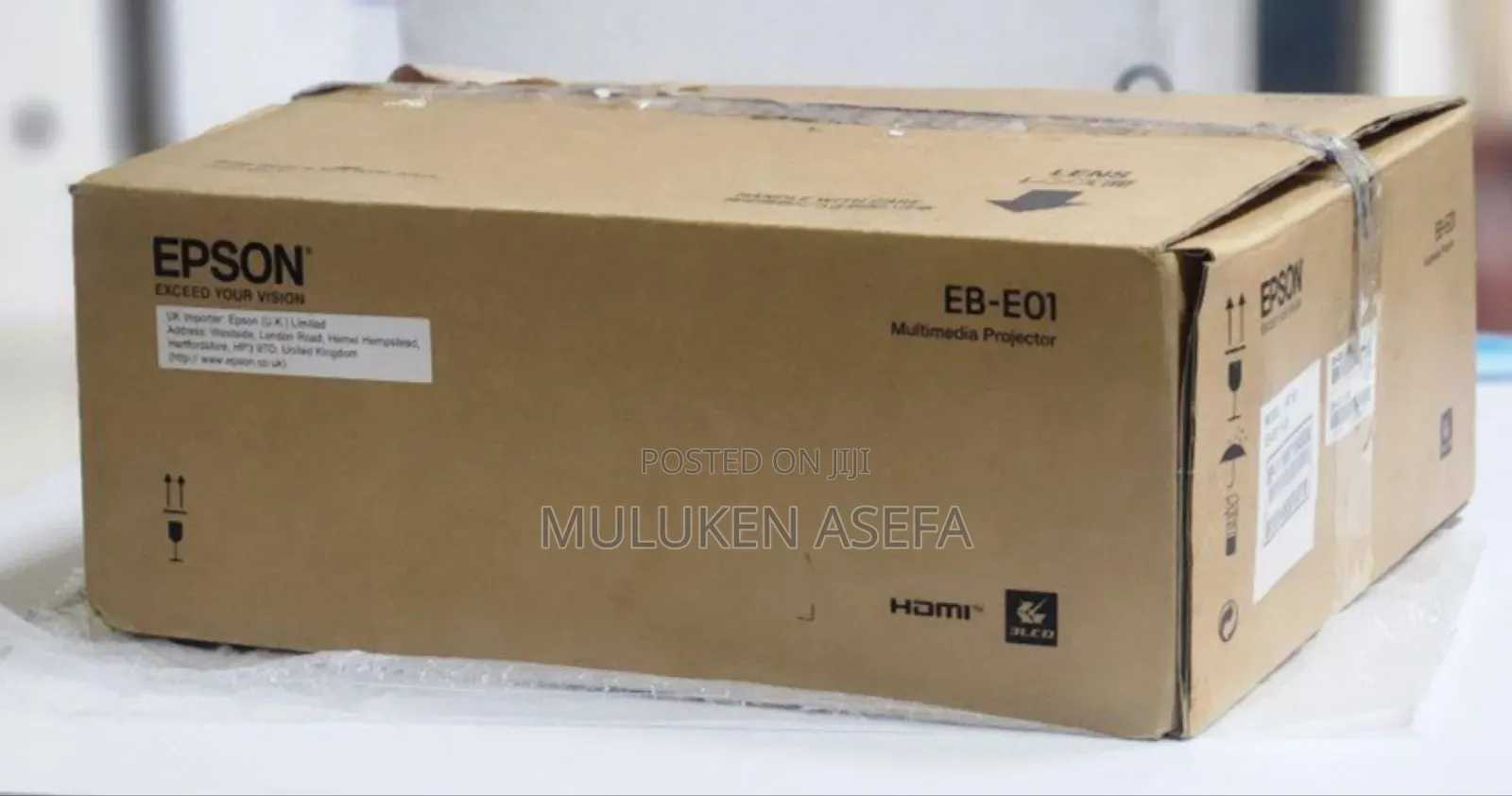 Epson Projector Brand New With Cartoon Model Name: Eb-E