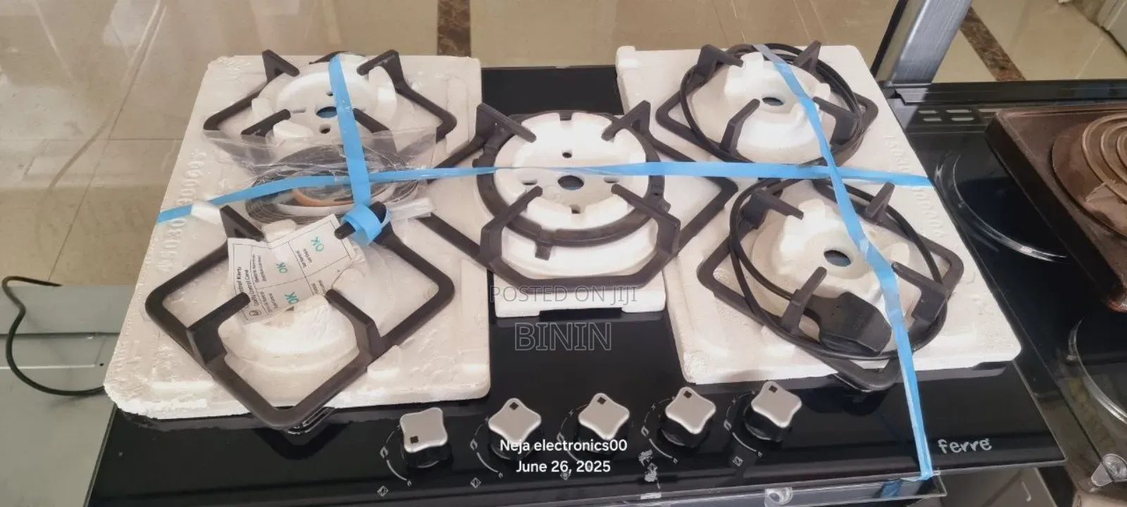 Built-in Cabinet 70.Cm Kitchen Top 5-Gas Stove Cooker Cerami