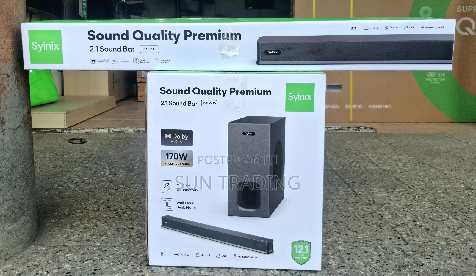 Syinix Premium 2.1 Sound Bar System | 170w Syn- Q170