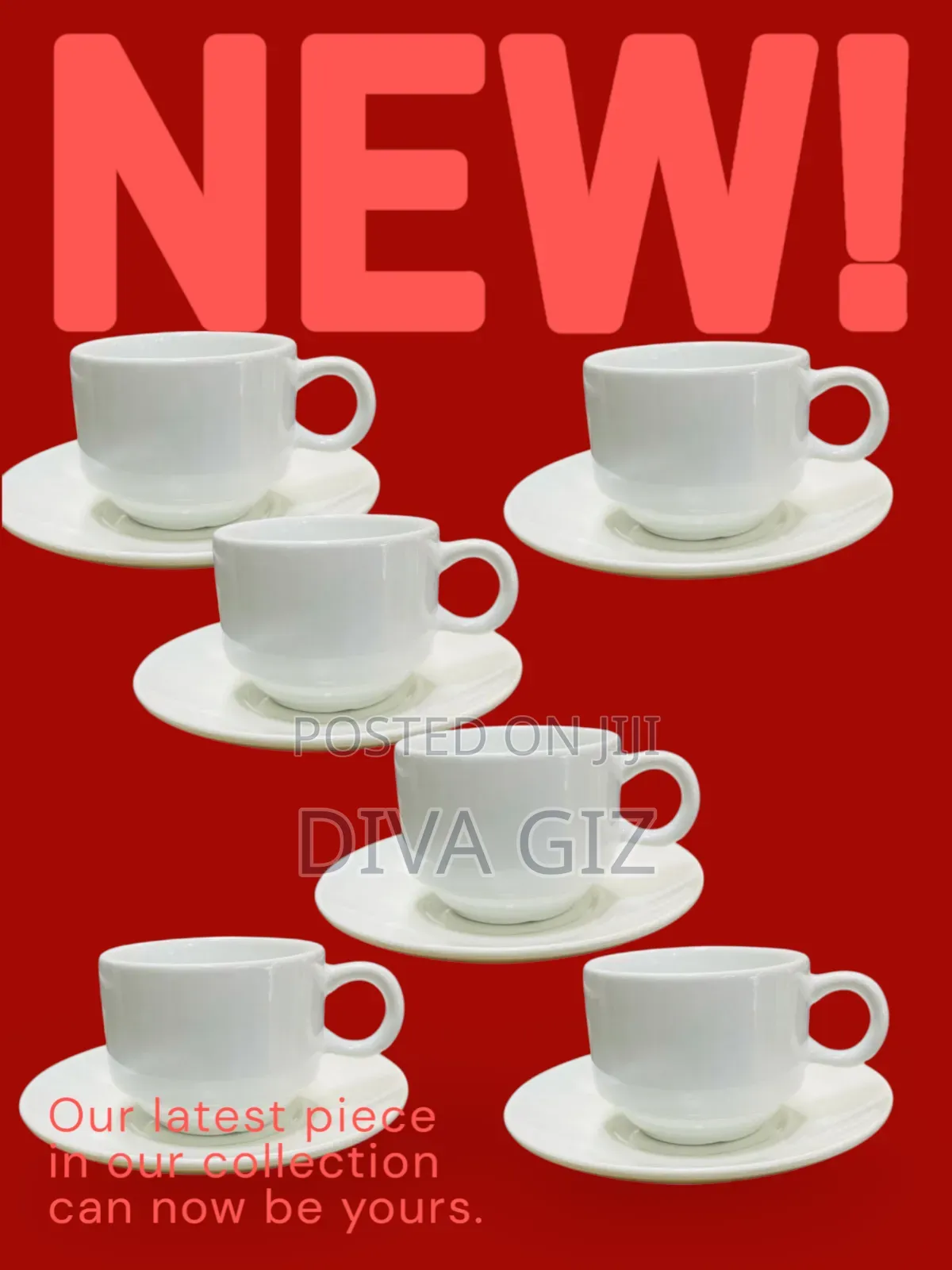 Tea/Milk Cups. 6 Pirce