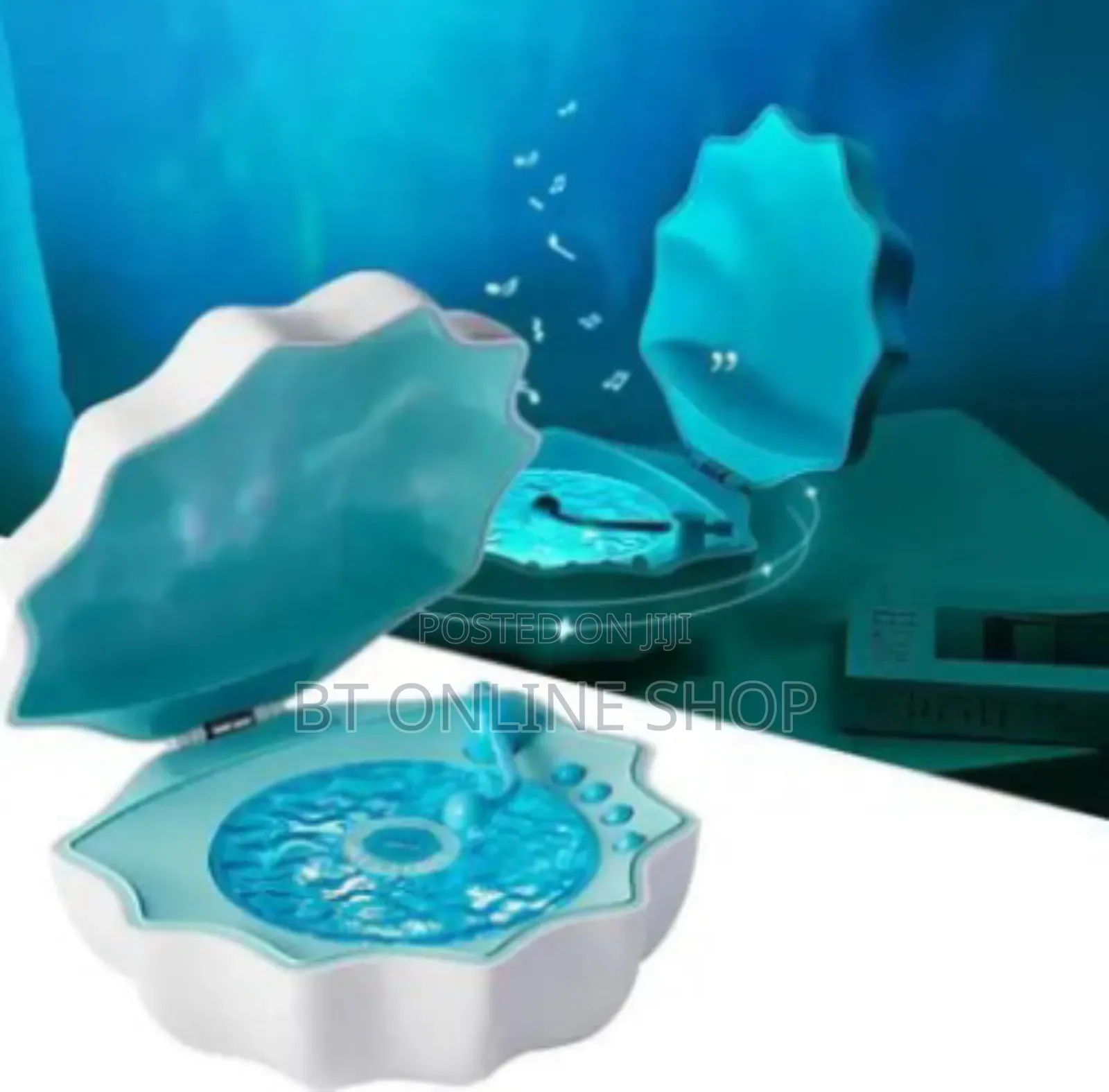 Shell Lamp With Bluetooth Speaker