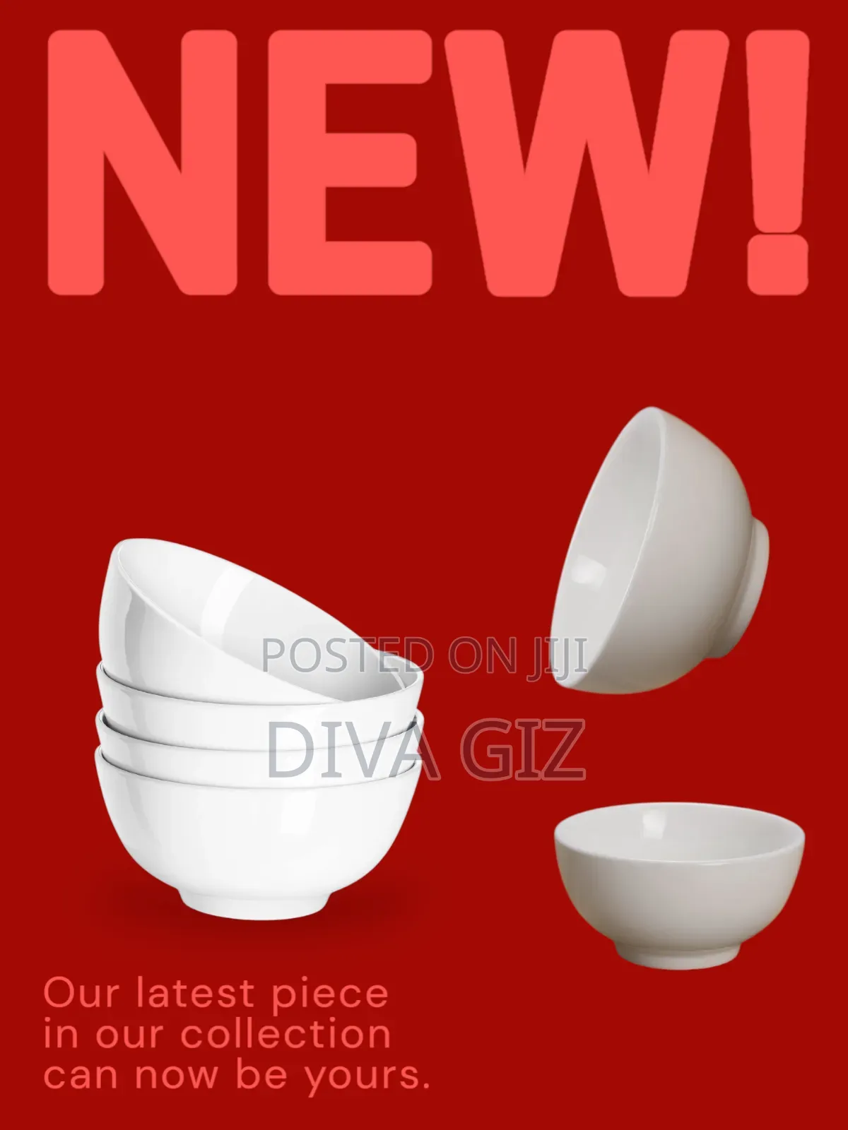 Ceramic Soup Bowls. A Set of 6