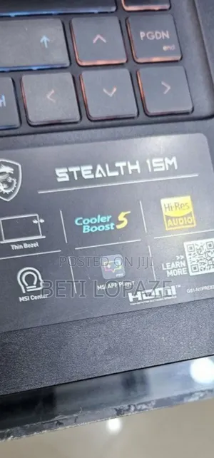 New Laptop MSI 16GB Intel Core I7 SSD 1T