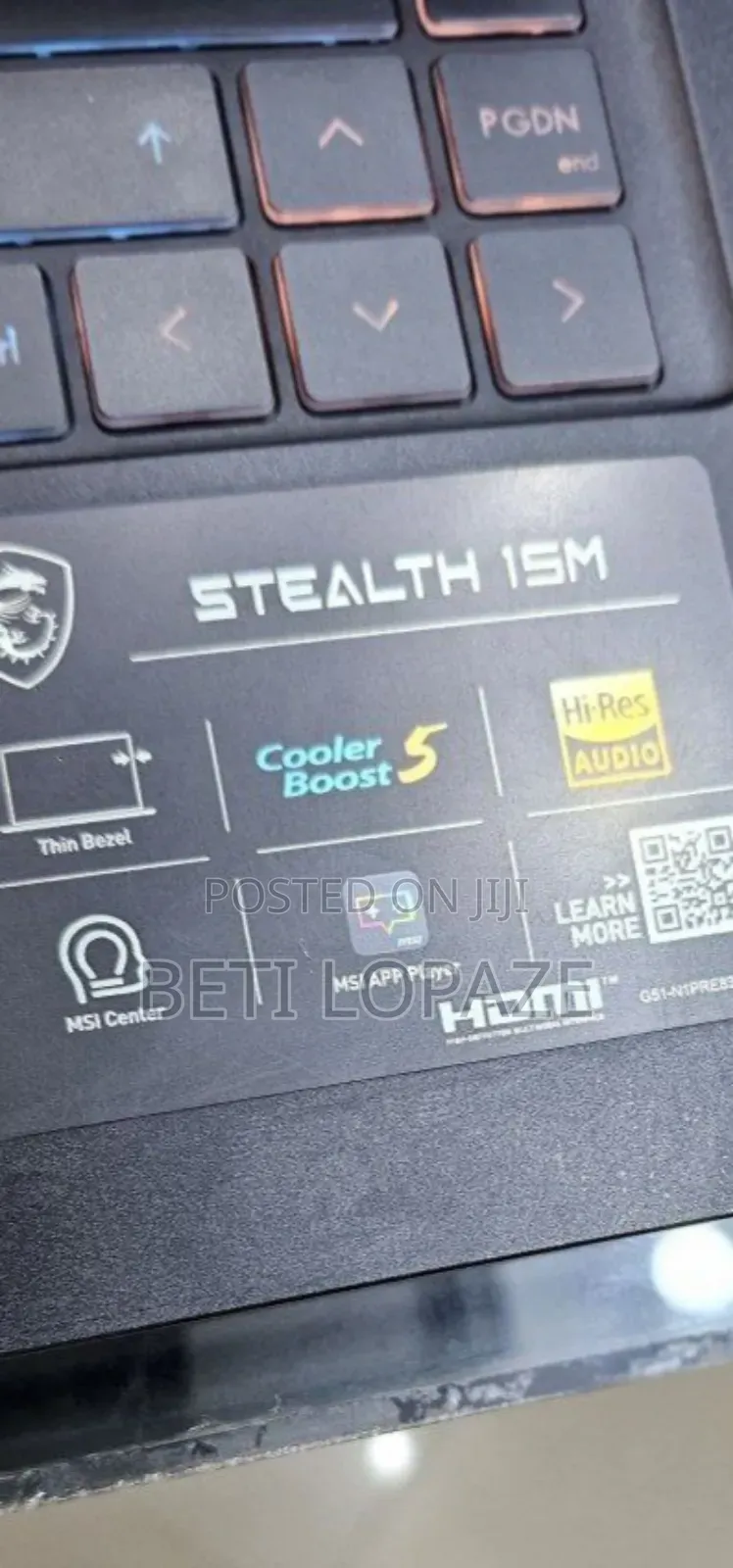 New Laptop MSI 16GB Intel Core I7 SSD 1T