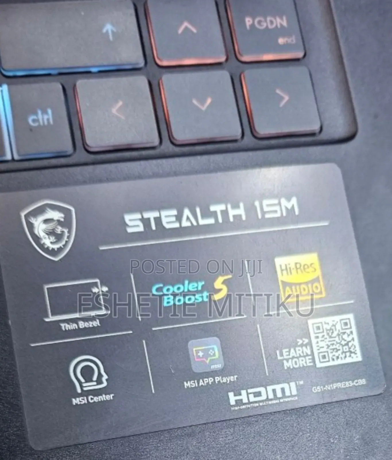 New Laptop MSI 16GB Intel Core I7 SSD 1T