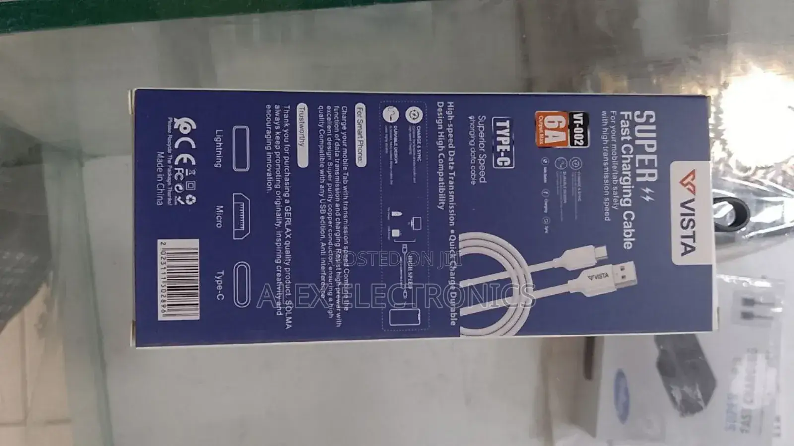 Vista Vt-002 Super Fast Charging Cable