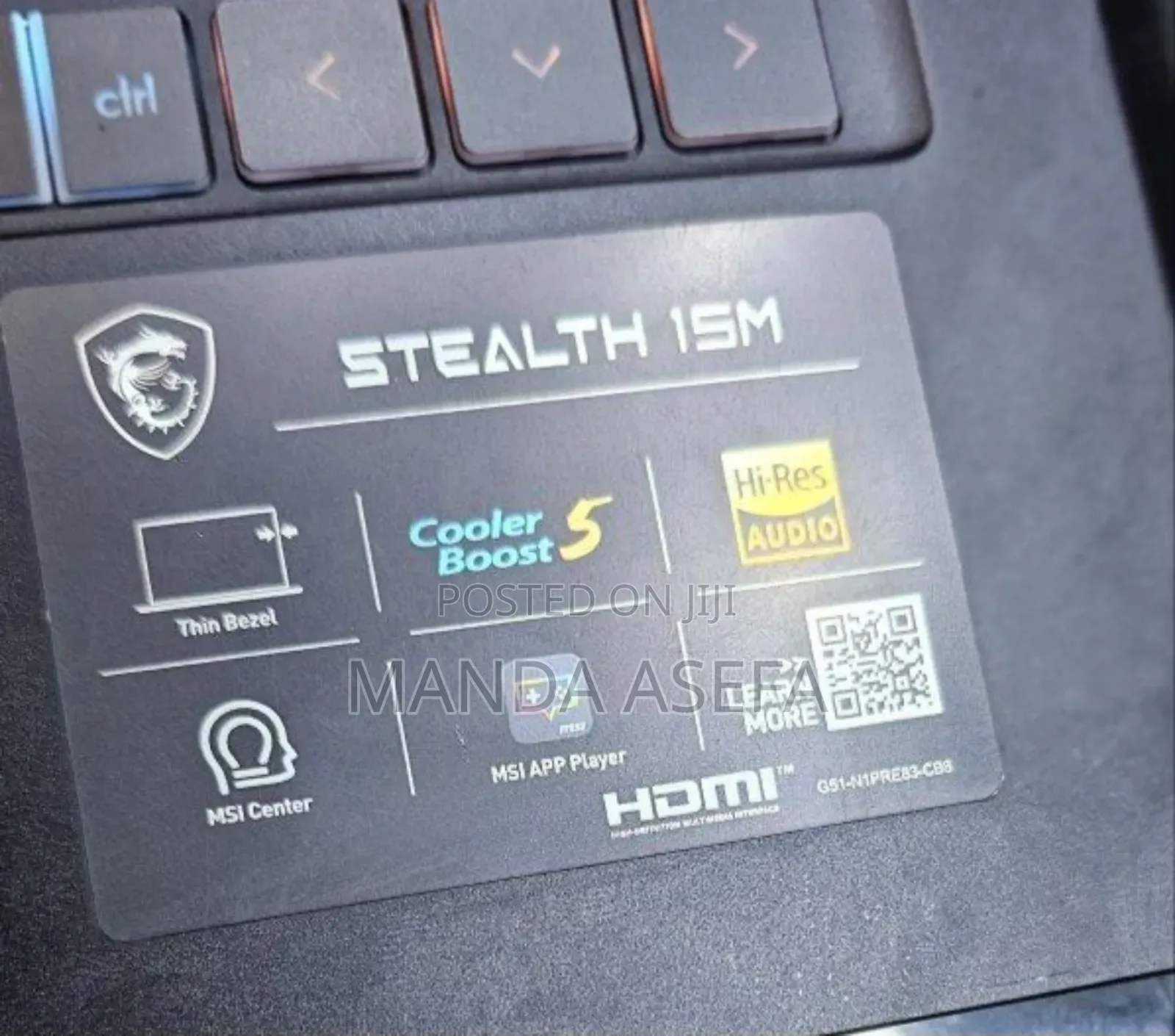 New Laptop MSI 16GB Intel Core I7 SSD 1T