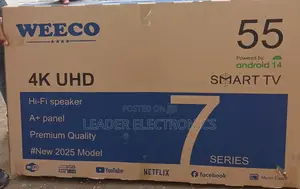 Photo - Weeco Tv 55" Smart Android Tv 4 K Uhd New 2025