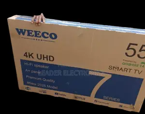 Weeco Tv 55" Smart Android Tv 4 K Uhd New 2025