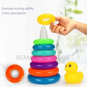 Rainbow Ring Tower Toy for Baby 
ቦንቦሊኖ መጫወቻ
