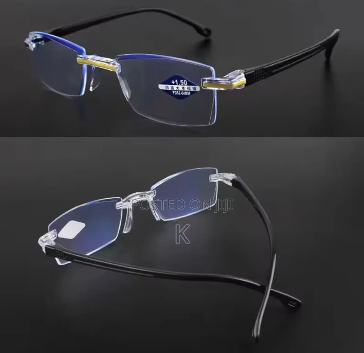 Frameless Anti-Blue Light Reading Glasse +1