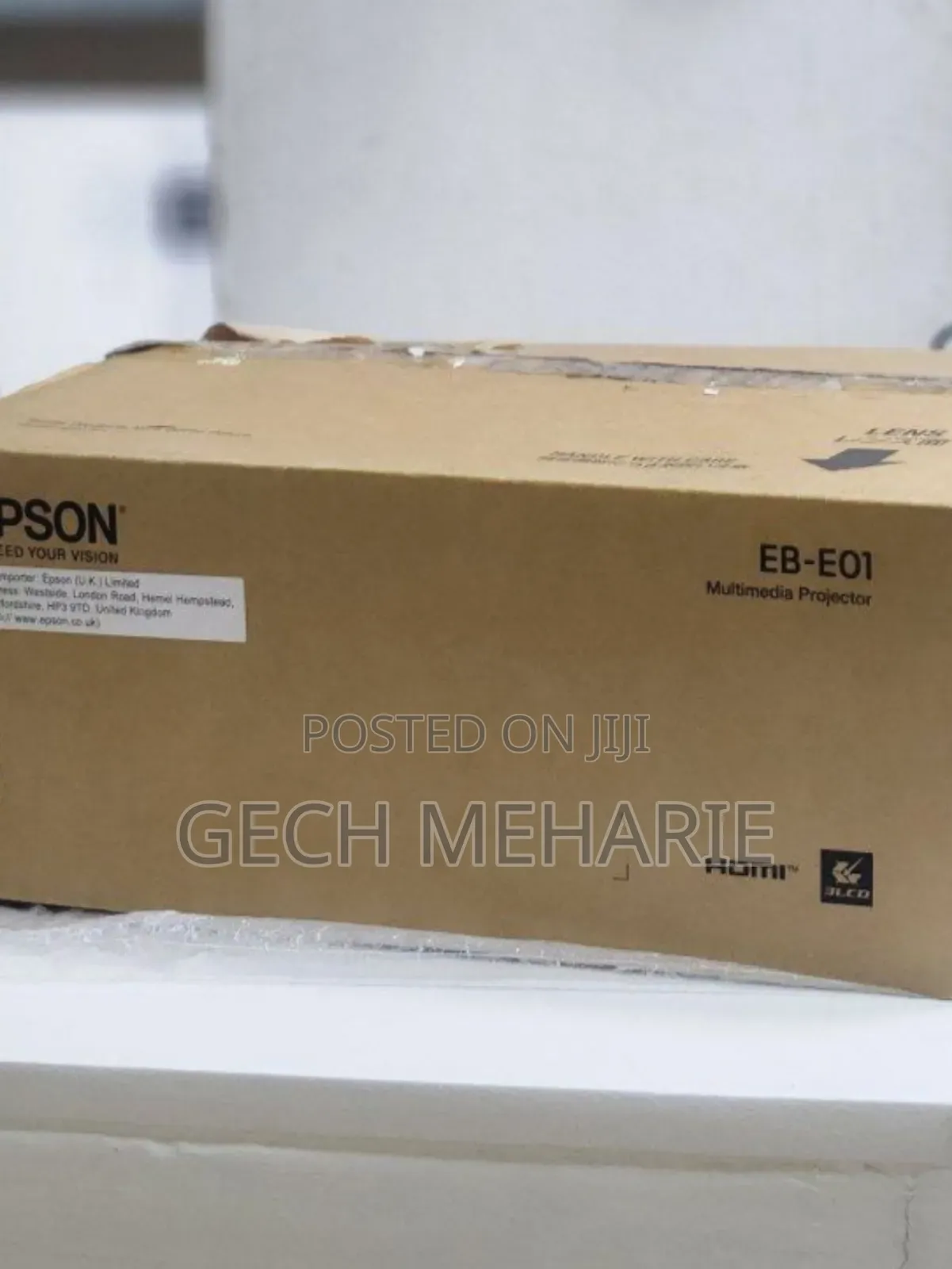 Epson Projector Brand With Cartoon Model Name: Eb-E01