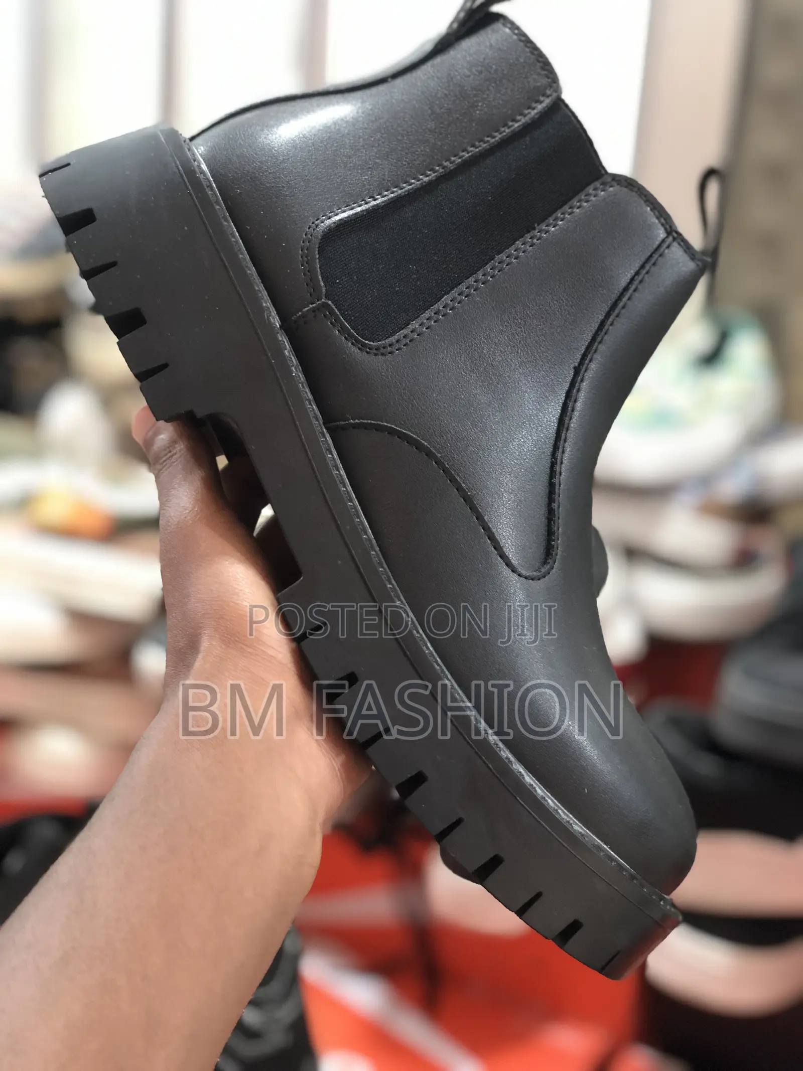 Men’S Black Leather Boots