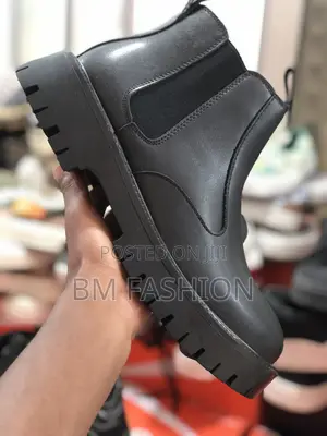 Men’S Black Leather Boots