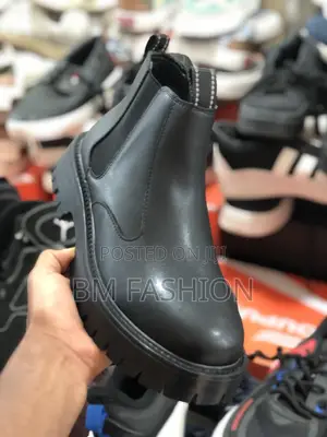 Men’S Black Leather Boots