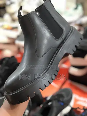 Men’S Black Leather Boots