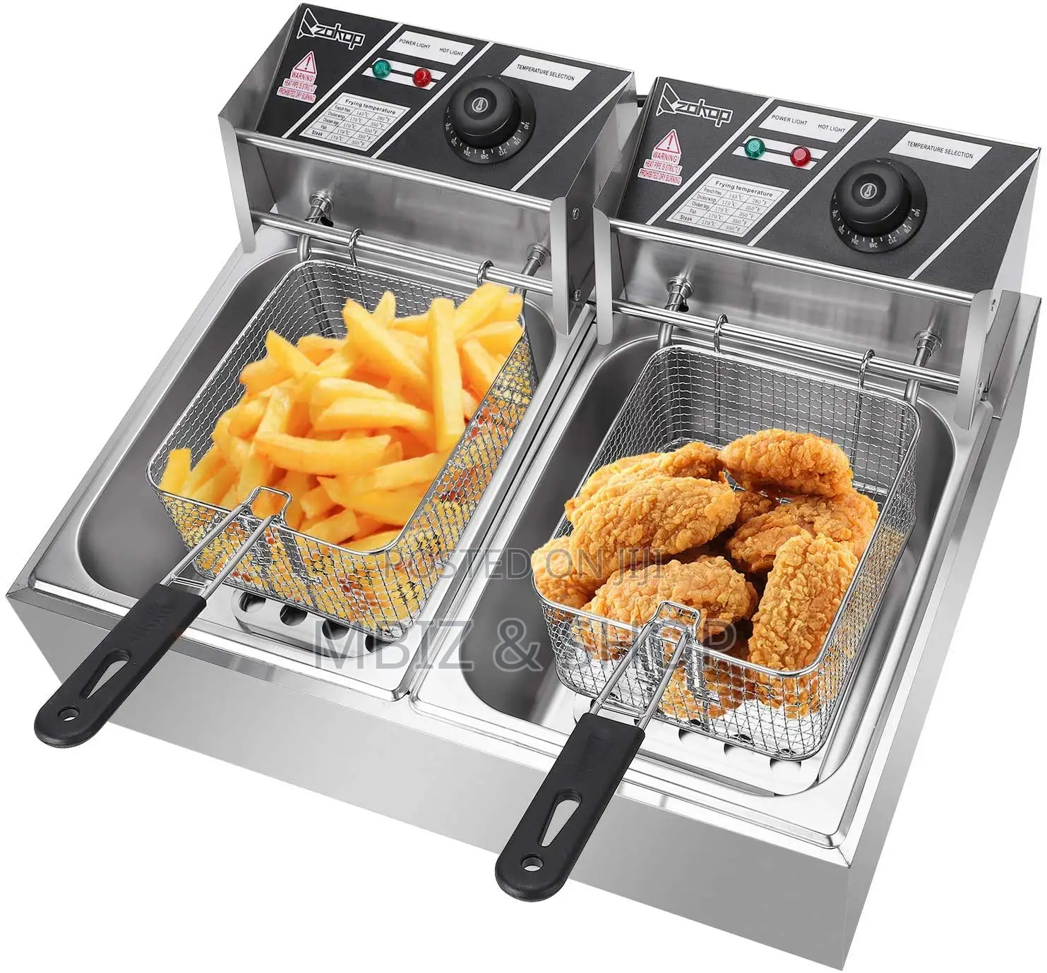 Double Deep Fryer 12 Liters