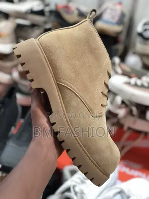 Photo - Men’S Suede Boots for Baggy Jeans Brown