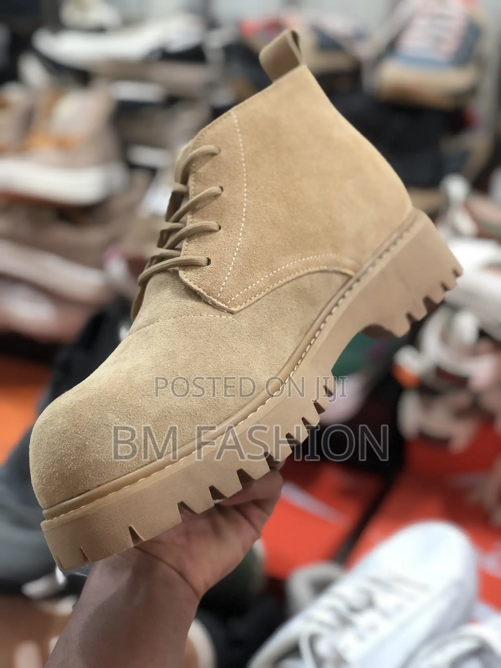 Men’S Suede Boots for Baggy Jeans Brown