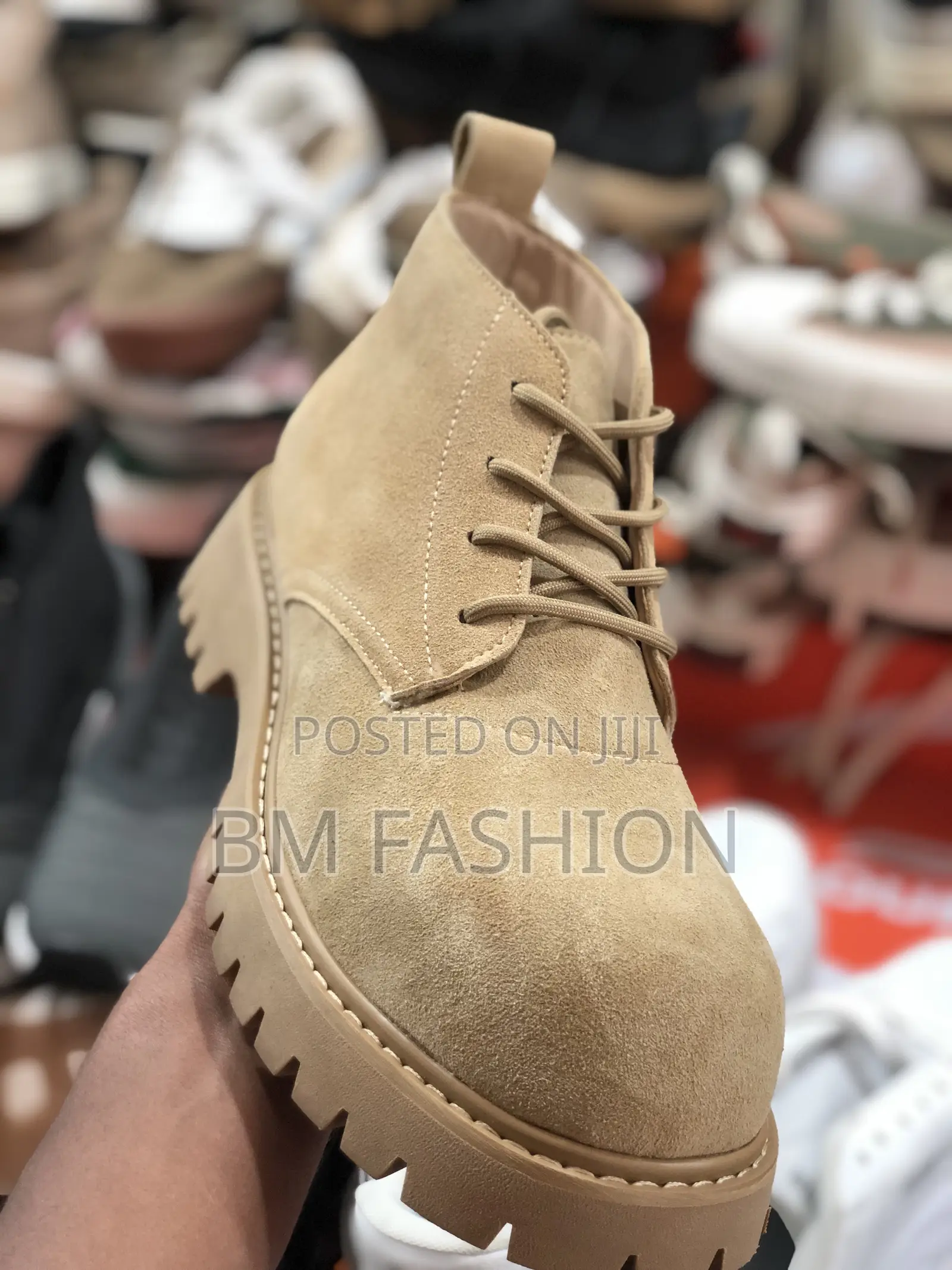 Men’S Suede Boots for Baggy Jeans Brown