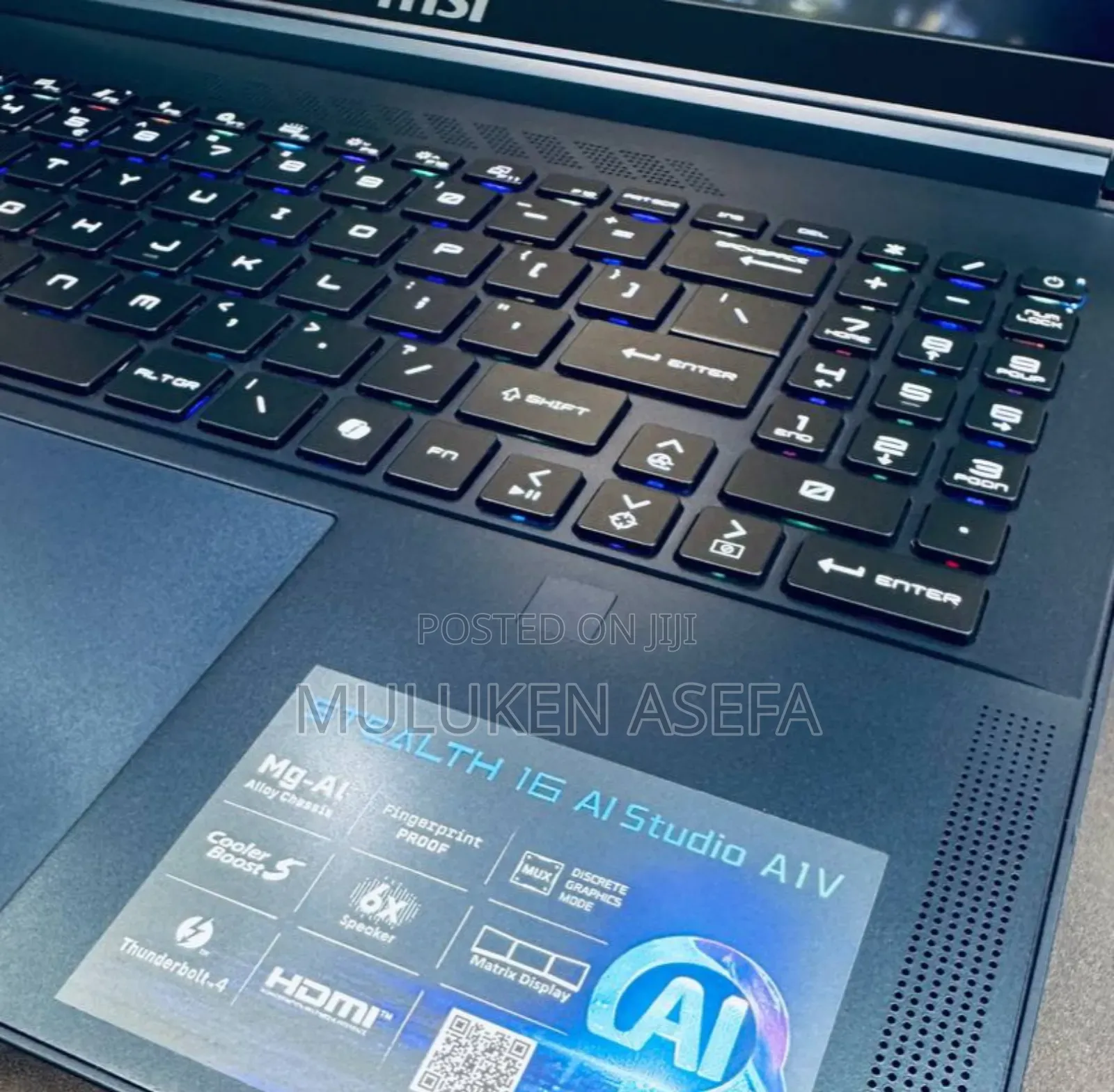 New Laptop MSI Stealth 16 Studio A13VG 32GB Intel Core Ultra 9 SSD 1T