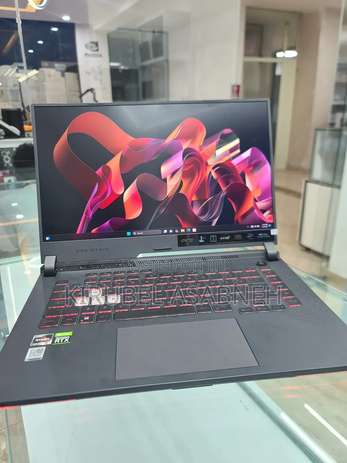New Laptop Asus ROG Strix G15 16GB AMD Ryzen 9 SSD 512GB