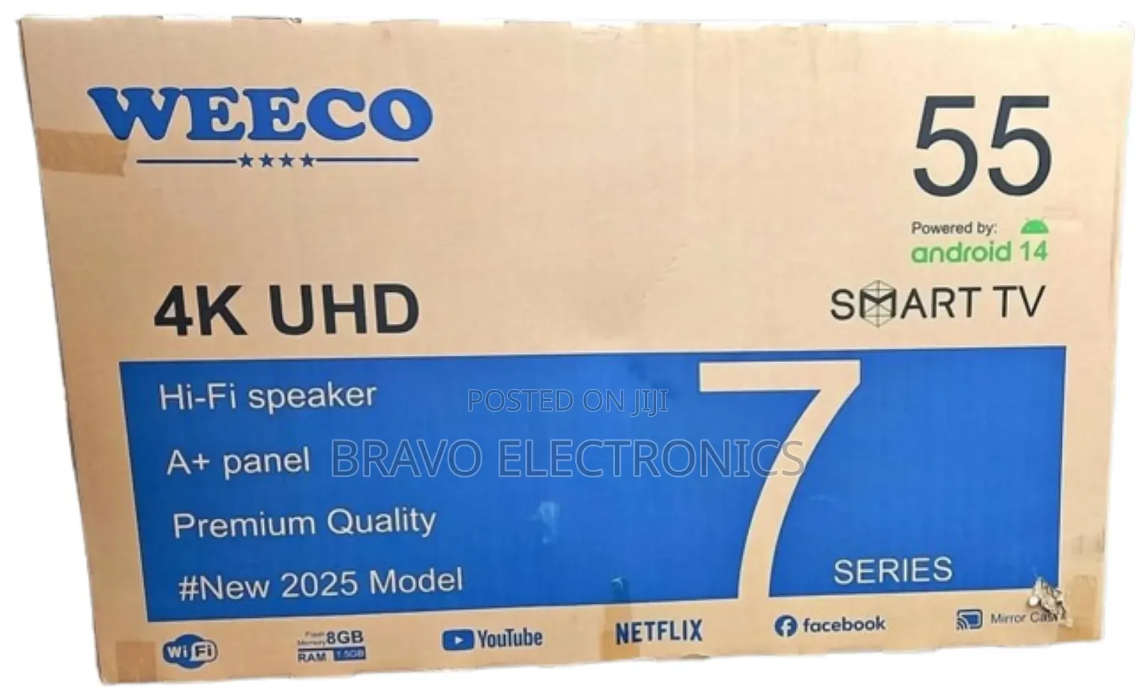 Weeco 55” Smart Tv - Ultra Clear Display!