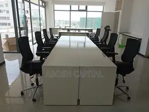 8 in 1 Workstation Table [ 8 ሰው የሚይዝ የጋራ ስራ መስሪያ ጠረጴዛ]