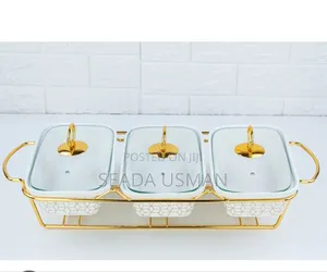 Photo - 3 Sets Ceramic Chafing