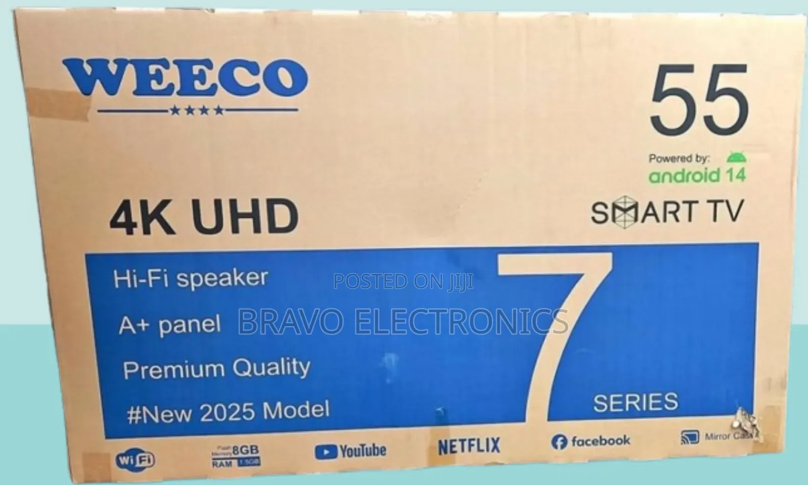 Weeco 55” Smart Tv - Ultra Clear Display!