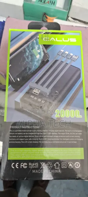 20,000 Amh Calus Power Bank
