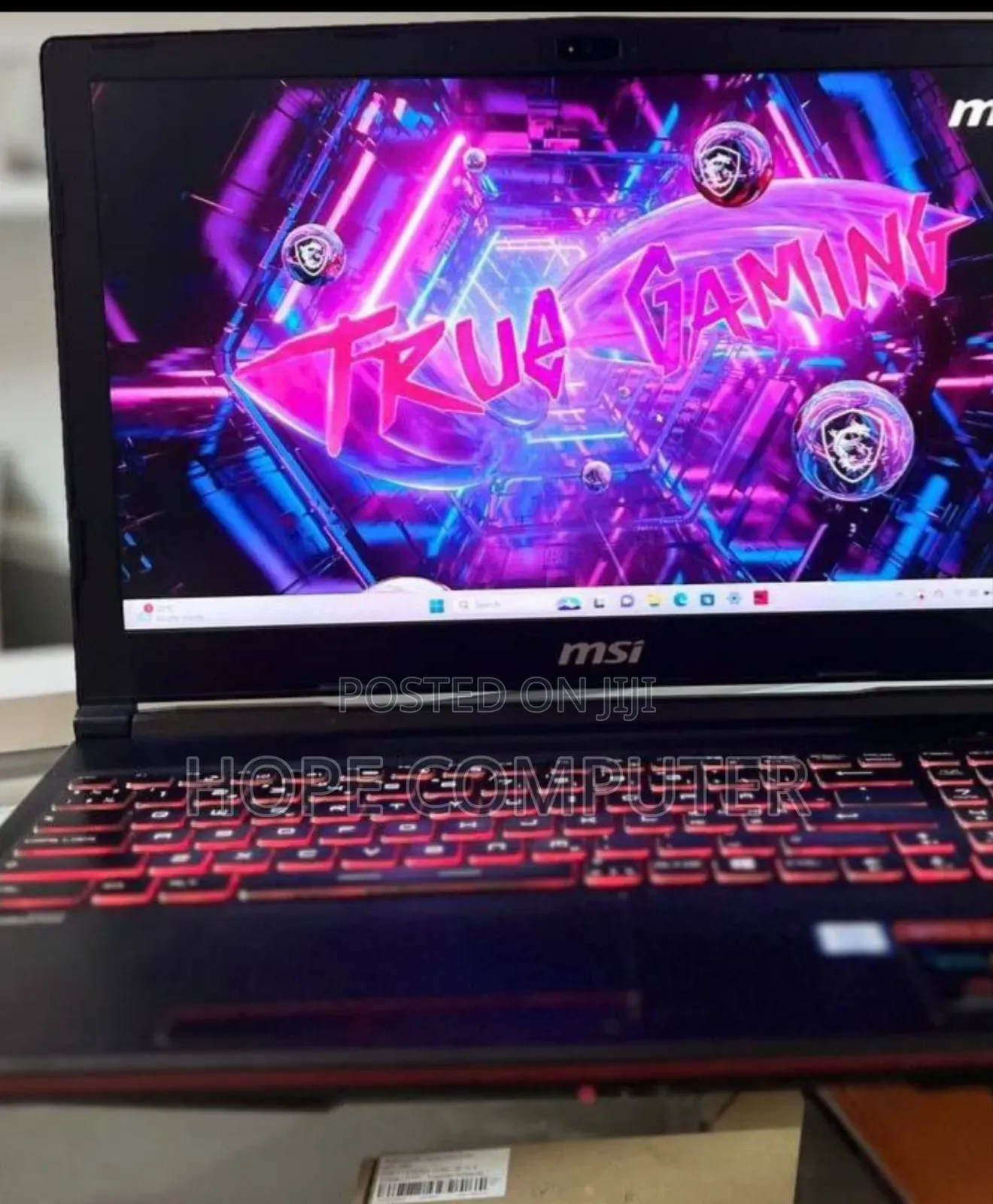 New Laptop MSI GS63 Stealth 8RE 16GB Intel Core i7 HDD+SSD 256GB