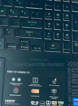 New Laptop Asus TUF Dash F15 16GB Intel Core I7 SSD 512GB