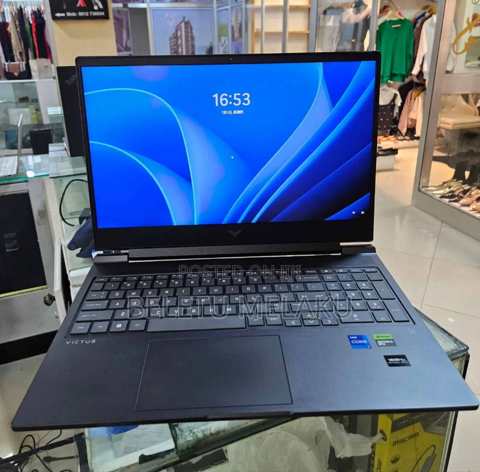 New Laptop HP Victus 16 16GB Intel Core I7 SSD 512GB