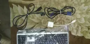 Computer Keyboard, Vga Cable, Hdmi Convertor And Power Cable