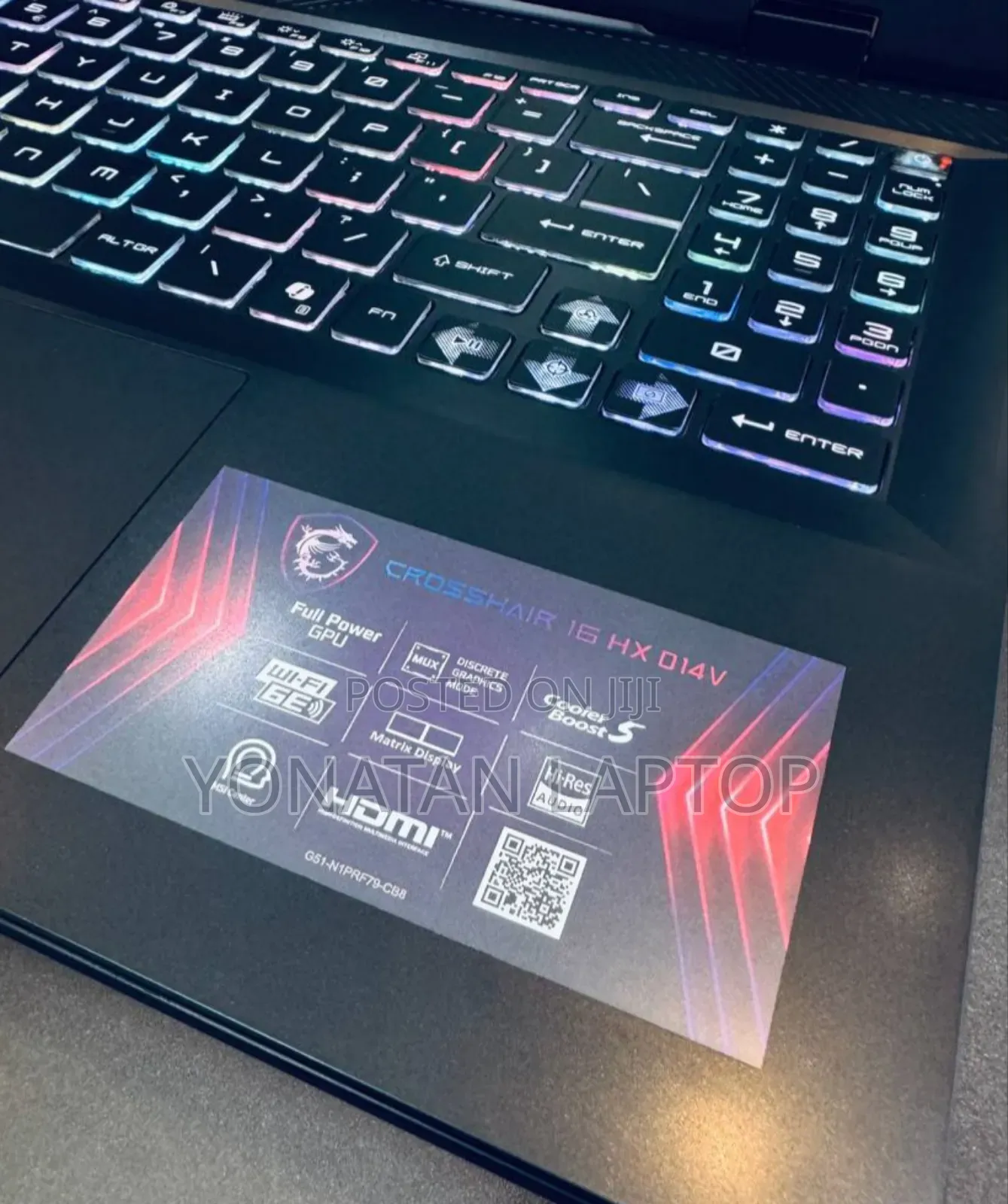 New Laptop MSI Crosshair 17 16GB Intel Core I7 SSD 1T