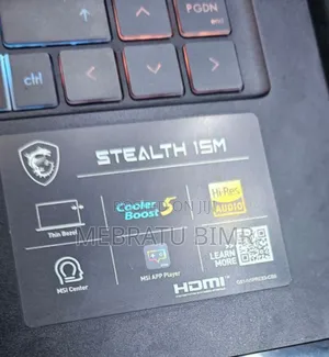 New Laptop MSI Stealth GS77 16GB Intel Core I7 SSD 1T
