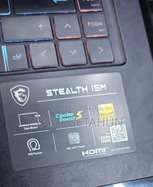New Laptop MSI Stealth GS77 16GB Intel Core I7 SSD 1T