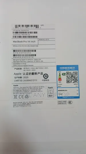 New Apple MacBook Pro 2024 M4 14-Inch 16GB Apple M4 Pro SSD 512GB