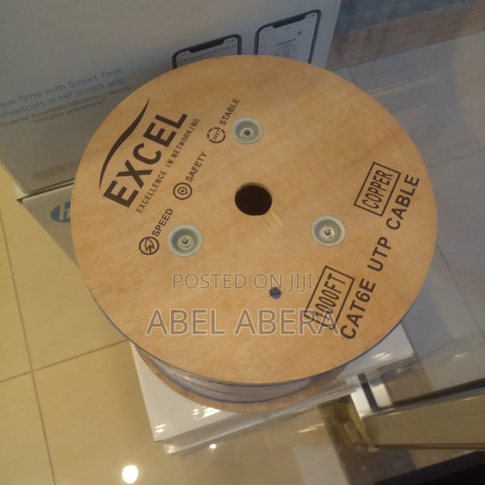 Excel Cat6e Utp Cable, Full Copper, 305m