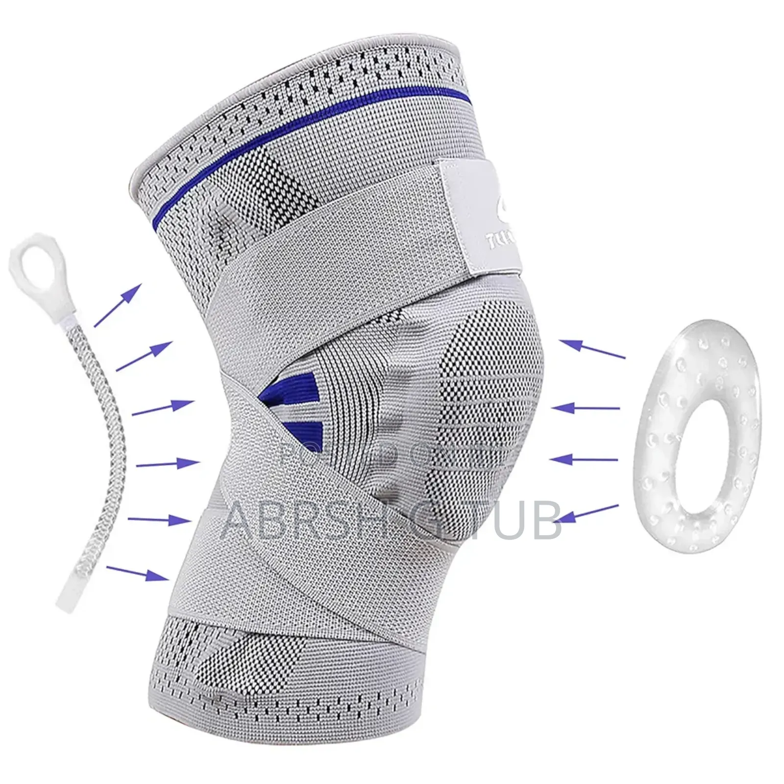 1pcs Knee Support Sleeve With Adjustable Straps