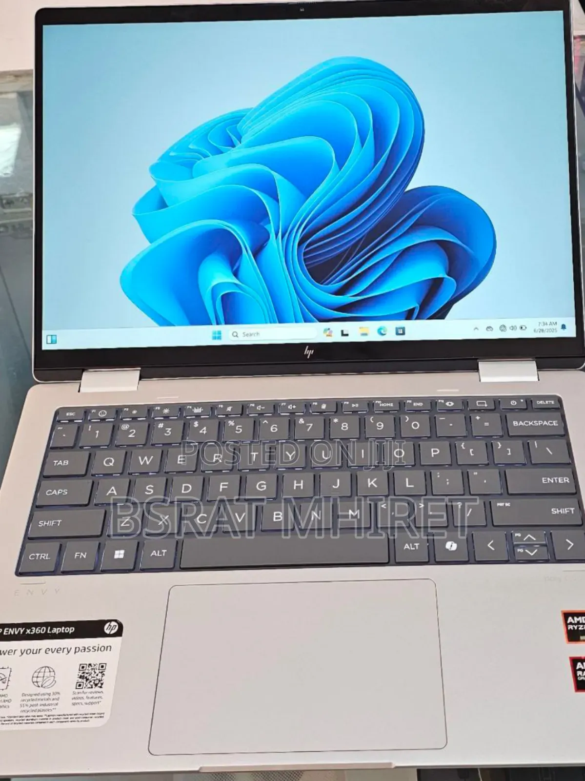 New Laptop HP Envy X360 16GB AMD Ryzen 5 SSD 512GB