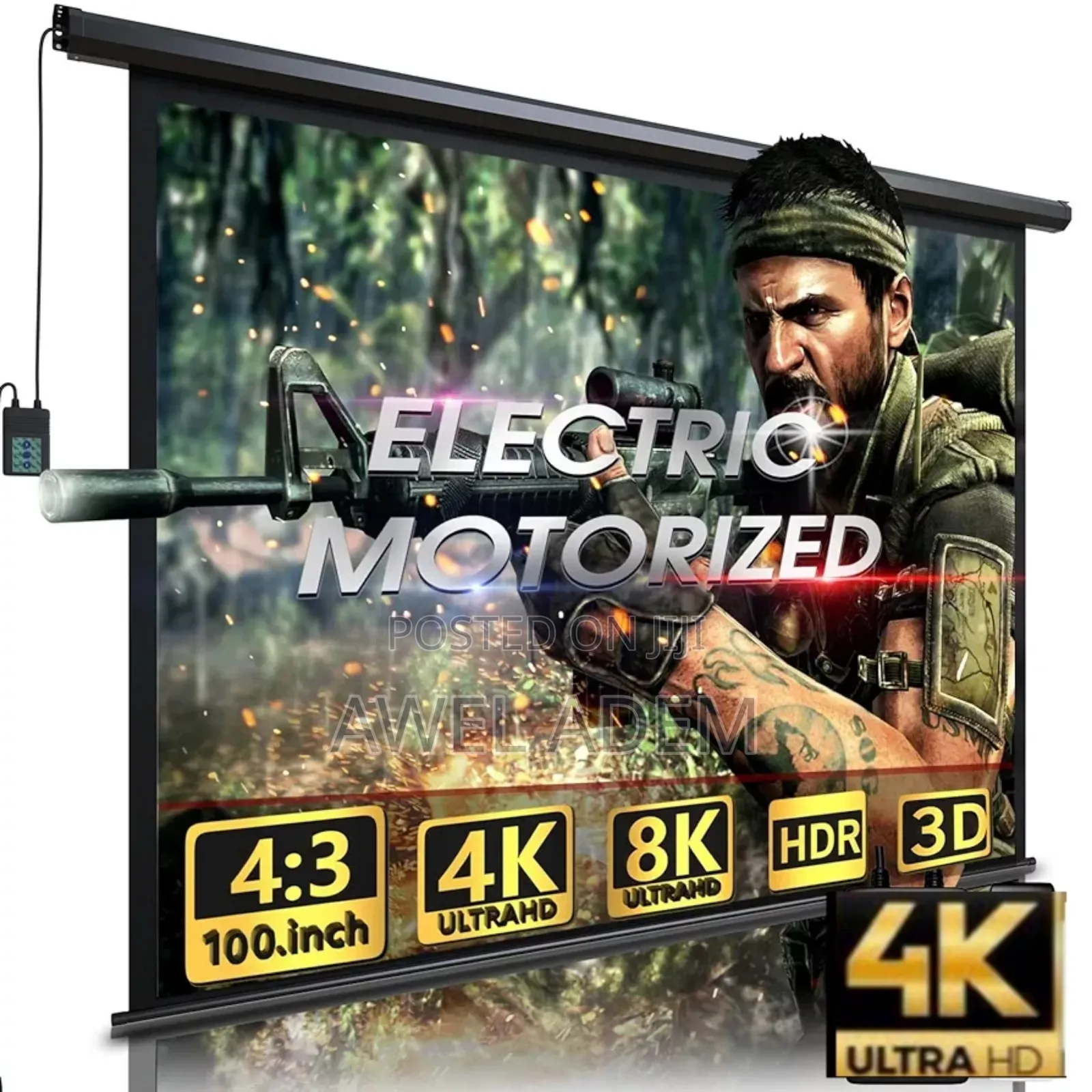 Motorized Projector Screen Electric Projector Screen