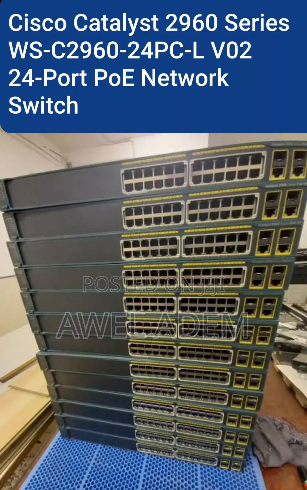 Cisco Catalyst 2960 Series Ws-C2960-24pc-Port Poe Switch